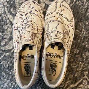 SOLD ON M. Marauders map slip on vans